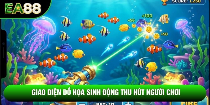 Giao diện đồ họa sinh động thu hút người chơi Giao diện đồ họa sinh động thu hút người chơi